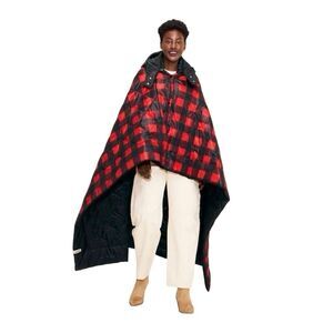 Woolrich Buffalo Check Outdoor Wearable Throw - Red / Black - 72” x 54”